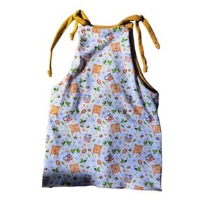 🇨🇦 Les Créations Énini Baby Dress – Size 3–12M – Bee & Honey Print